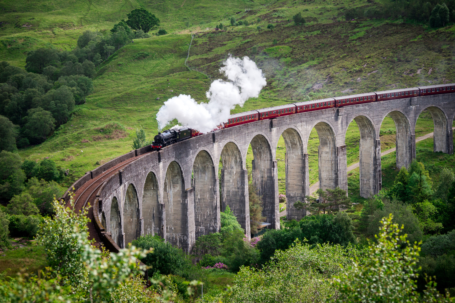 Harry Potter train in Scotland